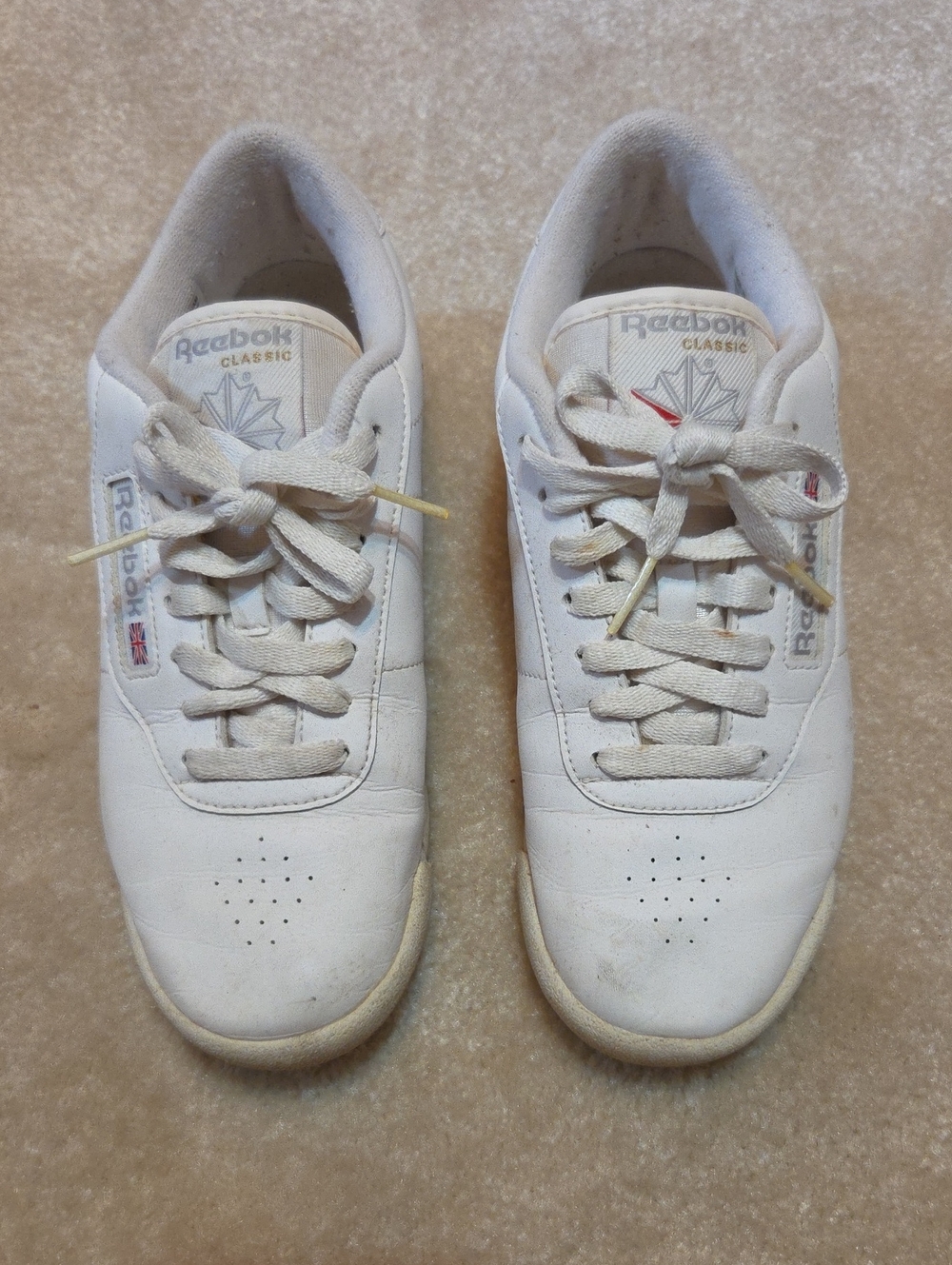White Reebok Tennis Shoes